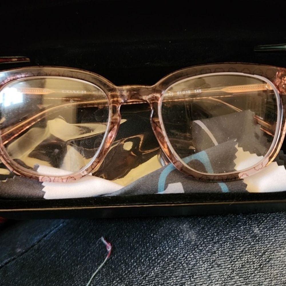 Coach Brown Flower Print Glasses